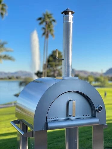 KoKoMo Grills Premium 32 Inch Stainless Steel Wood Fired Pizza Oven - Thumbnail 3