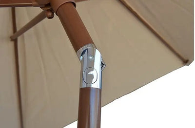 Kokomo Grills 9-inch Outdoor Kitchen Umbrella Hand Crank and Tilt Beige Color