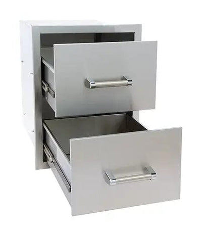 Kokomo Grills Stainless Steel Double Drawer for Outdoor Kitchen - KO-DD12