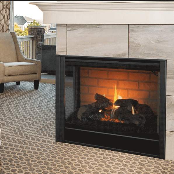 Majestic 36" Right Corner Direct Vent Gas Fireplace RCOR-DV36IN