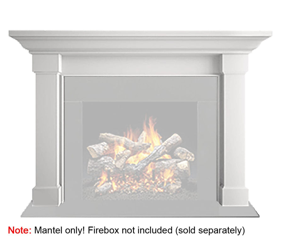 Majestic Kenwood B 48" Primed MDF Flush Wood Mantel AFKDMPB (W/O Base)