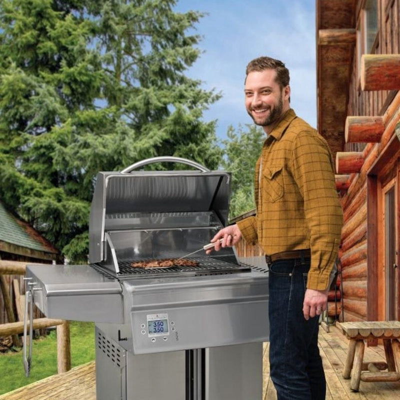 Memphis Beale Street 51" Stainless Steel Cart Wi-Fi Controlled Pellet Grill BGSS26