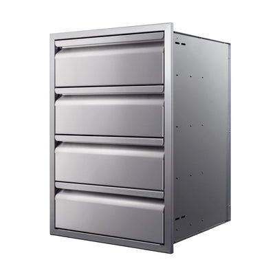 Memphis Grills 21" Stainless Steel Quadruple Access Drawer with Soft Close VGC21DB4