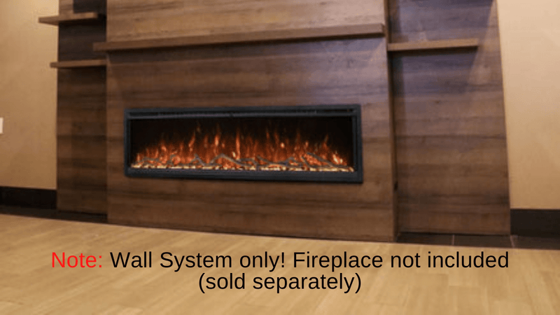 Modern Flames AllWood Fireplace Wall System For Spectrum Slimline 60" Fireplace AFWS