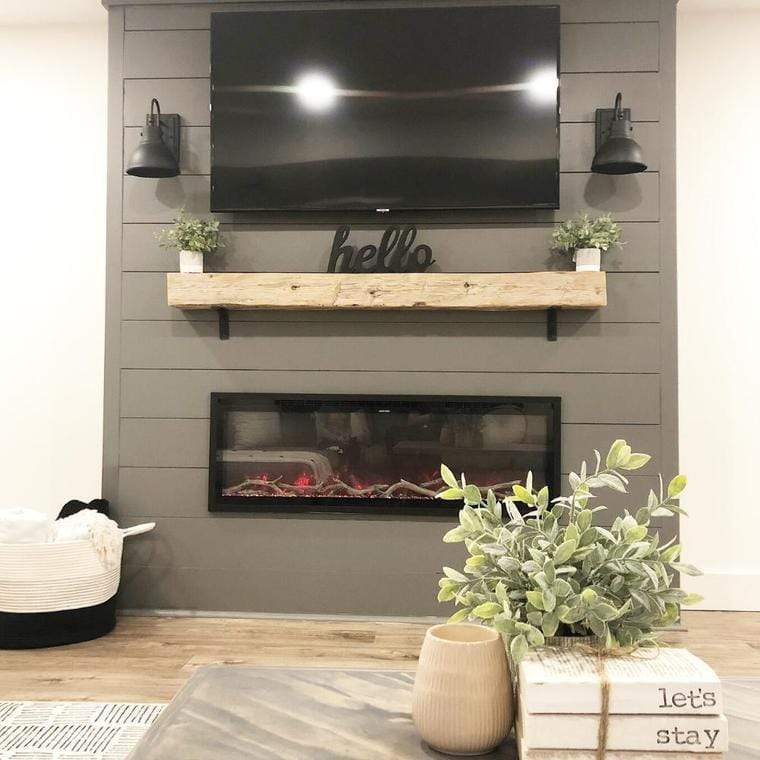 Modern Flames Spectrum Slimline 100" Built-In/Wall Mounted Electric Fireplace SPS-100B