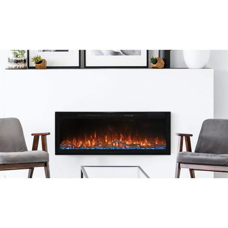 Modern Flames Spectrum Slimline 100" Built-In/Wall Mounted Electric Fireplace SPS-100B