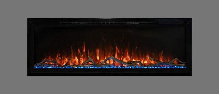 Modern Flames Spectrum Slimline 100" Built-In/Wall Mounted Electric Fireplace SPS-100B