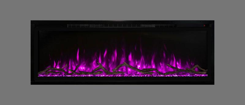 Modern Flames Spectrum Slimline 100" Built-In/Wall Mounted Electric Fireplace SPS-100B