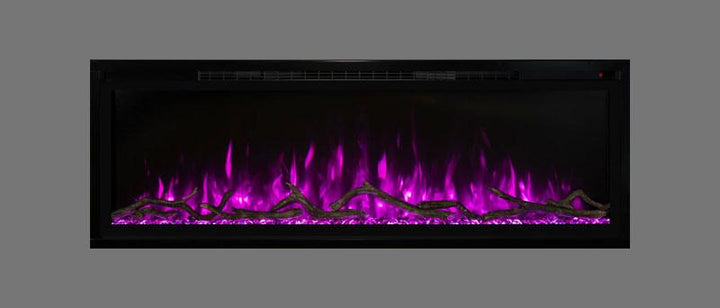 Modern Flames Spectrum Slimline 100" Built-In/Wall Mounted Electric Fireplace SPS-100B