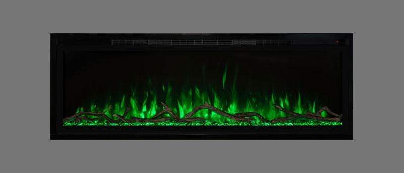 Modern Flames Spectrum Slimline 100" Built-In/Wall Mounted Electric Fireplace SPS-100B