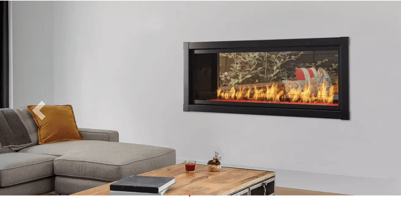 Monessen 48" Artisan Vent Free See-Through Linear Fireplace AVFLST48NI