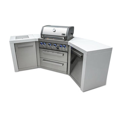 Mont Alpi 400 Deluxe Island Grill with 45 Degree Corners MAi400-D45