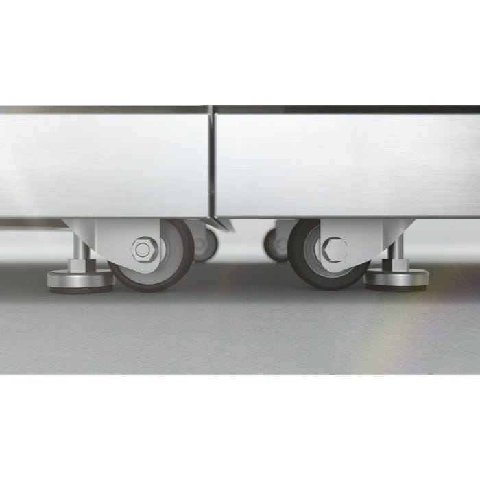 Mont Alpi 400 Deluxe Island Grill with 90 Degree Corners and Fridge Cabinet MAi400-D90FC