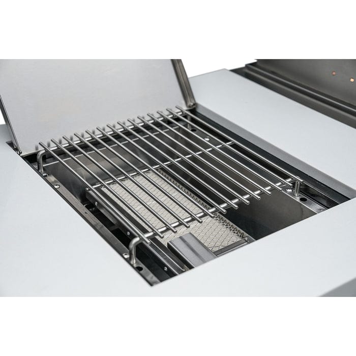 Mont Alpi 400 Deluxe Island Grill with 90 Degree Corners and Fridge Cabinet MAi400-D90FC