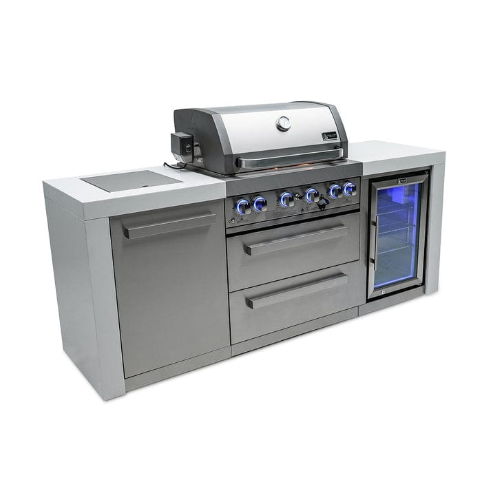 Mont Alpi 400 Deluxe Island Grill with Fridge Cabinet MAi400-DFC