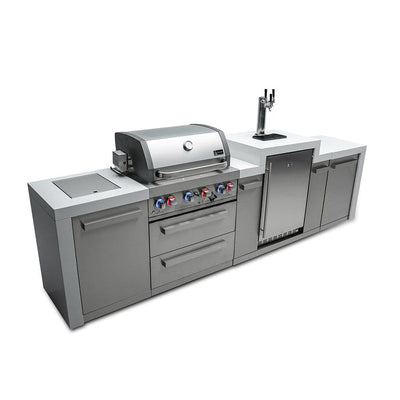 Mont Alpi 400 Deluxe Island Grill with Kegerator MAi400-DKEG