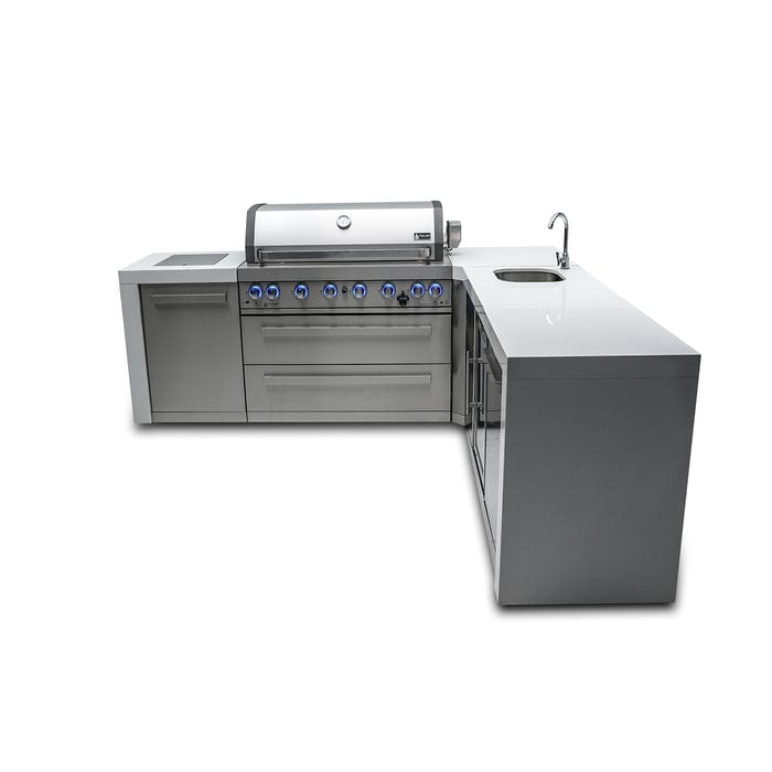 Mont Alpi 805 Deluxe 90 Degree Island Grill with Beverage Center MAi805-D90BEV