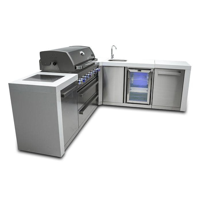 Mont Alpi 805 Deluxe 90 Degree Island Grill with Beverage Center MAi805-D90BEV