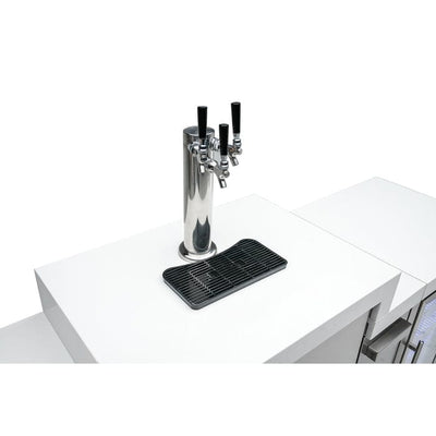 Mont Alpi 805 Deluxe 90 Degree Island Grill with Fridge and Kegerator MAi805-D90KEGFC