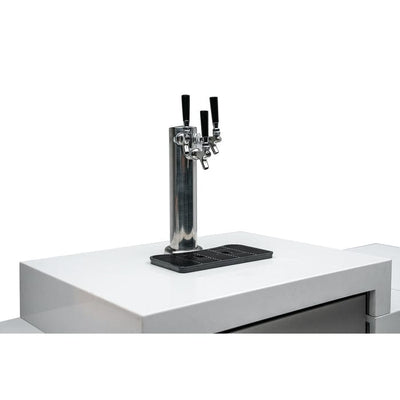 Mont Alpi 805 Deluxe 90 Degree Island Grill with Kegerator MAi805-D90KEG