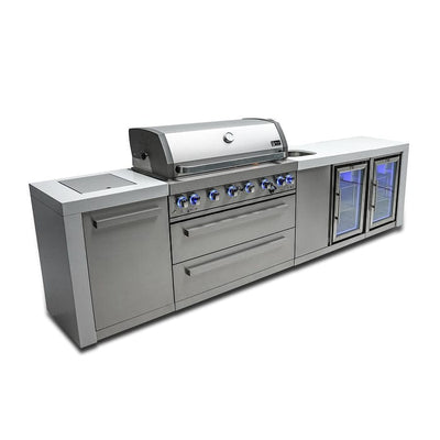 Mont Alpi 805 Deluxe Island Grill with Fridge and Beverage Center MAi805-DBEVFC