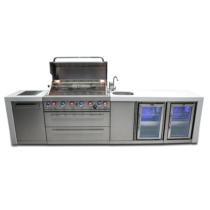 Mont Alpi 805 Deluxe Island Grill with Fridge and Beverage Center MAi805-DBEVFC
