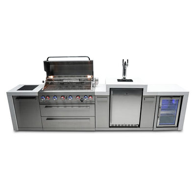 Mont Alpi 805 Deluxe Island Grill with Fridge and Kegerator MAi805-DKEGFC