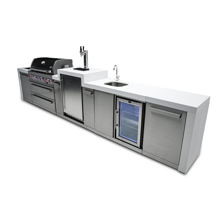 Mont Alpi 805 Deluxe Island Grill with Kegerator and Beverage Center MAi805-DKEGBEV