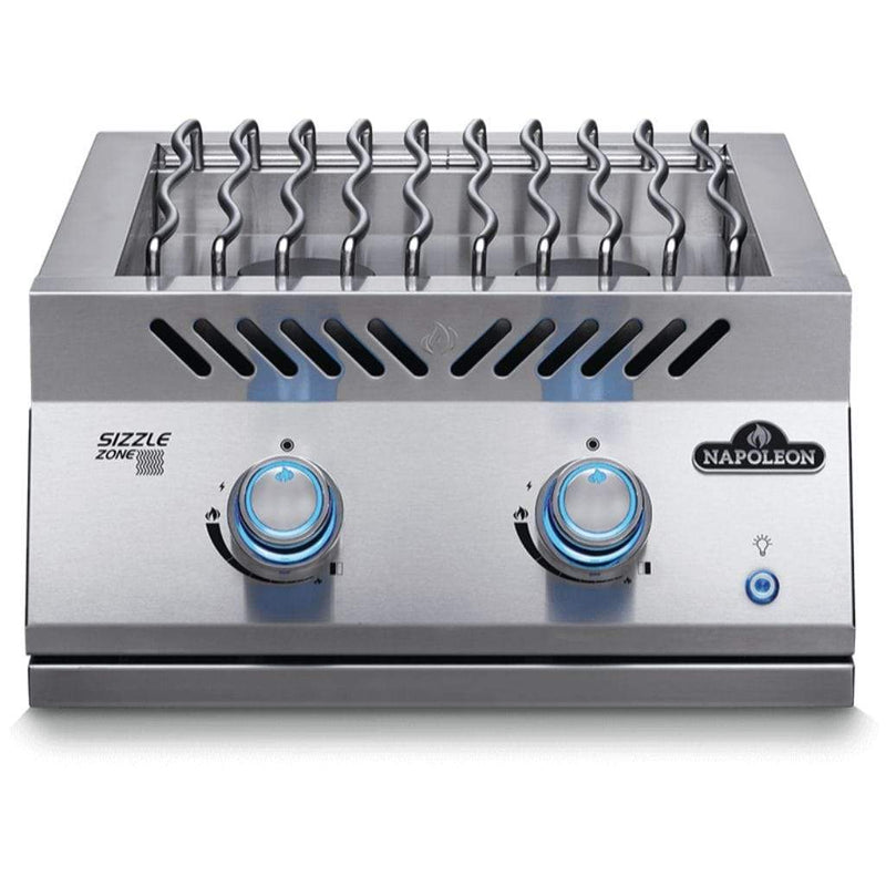 Napoleon 700 Series Stainless Steel Dual Range Top Burner with Stainless Steel Cover BIB18RT
