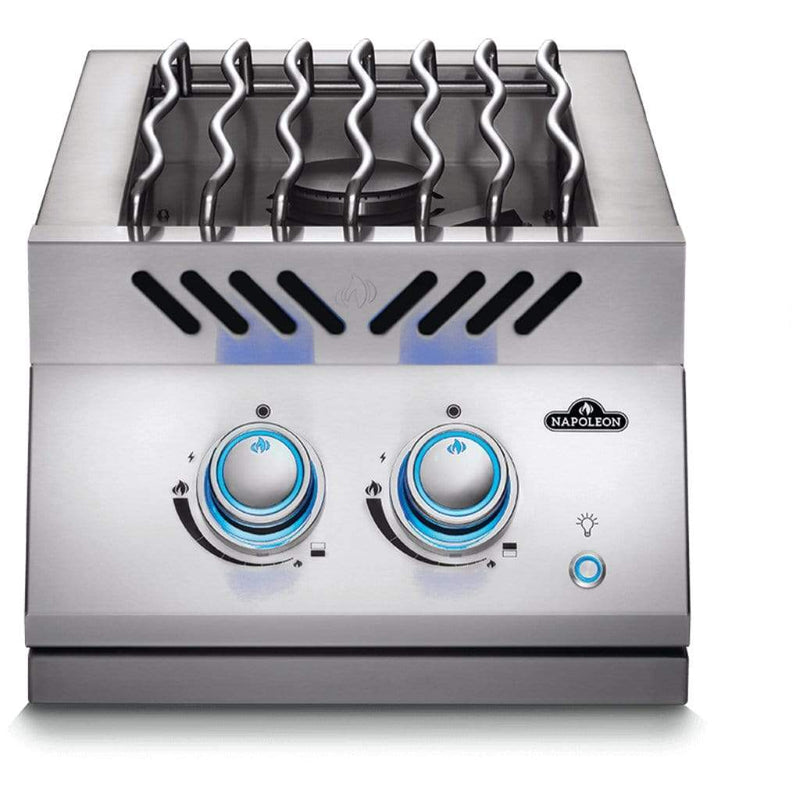 Napoleon 700 Series Stainless Steel Inline Dual Range Top Burner with Stainless Steel Cover BIB12RT