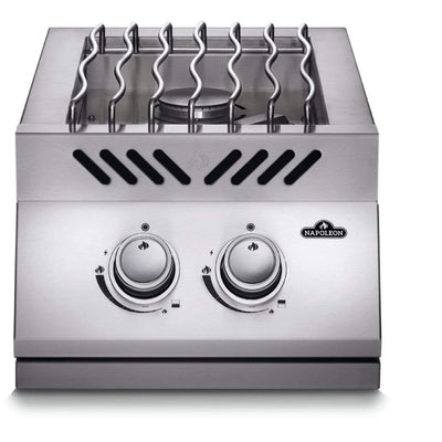 Napoleon Built-In 500 Series Stainless Steel Inline Dual Range Top Burner with Stainless Steel Cover BI12RT