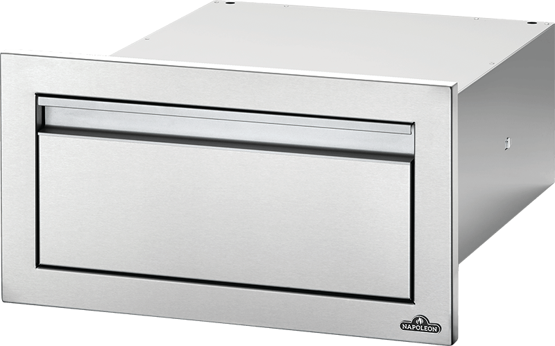 Napoleon Built-In Components 18" X 8" Stainless Steel Single Drawer BI-1808-1DR