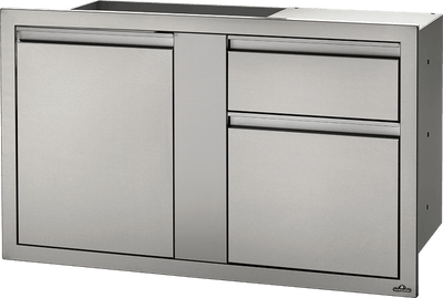 Napoleon Built-In Components 42" X 24" Stainless Steel Large Single Door & Double Drawer BI-4224-1D2DR