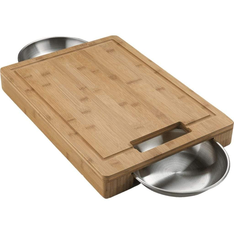 Napoleon Cutting Board with Stainless Steel Bowls 70012