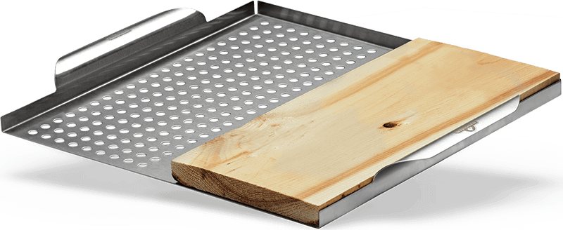 Napoleon Eight Stainless Steel Multi-Functional Topper with Cedar Plank 70026
