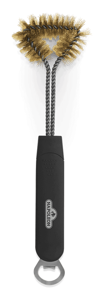 Napoleon Three-Sided Grill Brush with Bottle Opener 62012
