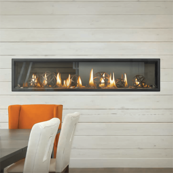 Napoleon Vector 74" See-Thru Direct Vent Natural Gas Fireplace LV74N2