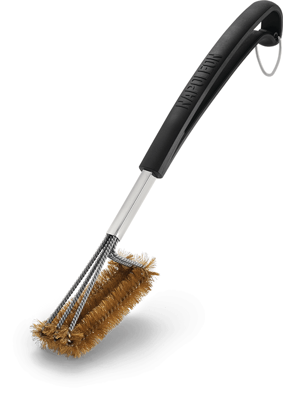 Napoleon Vertical Triple-Row Grill Brush with Brass Bristles 62062