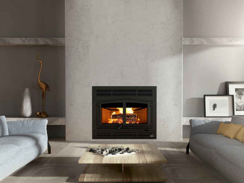 Osburn Horizon Wood Fireplace w/4 lengths of 8"x36" Chimney OB04010K
