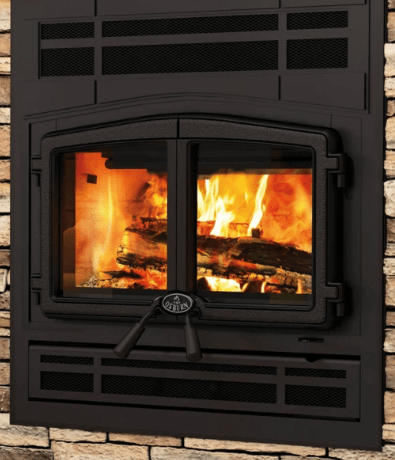 Osburn Stratford II Wood Fireplace w/4" lengths of 6"x36" chimney OB04007K