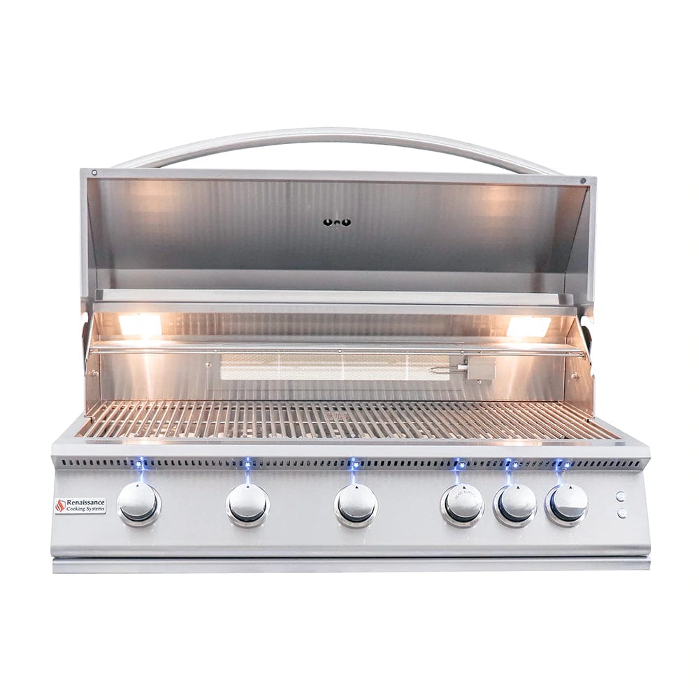 Premier 40" L RCS Freestanding Grill with LED Lights RJC40AL CK