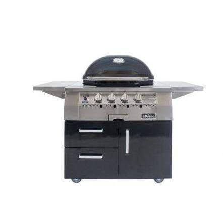 Primo All-In-One Oval G 420 Ceramic Gas Grill PGG420C (Cart-Mounted)