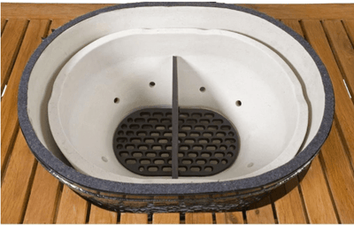 Primo Cast Iron Firebox Divider For Oval Xl 400 (1 Pc) PG00334