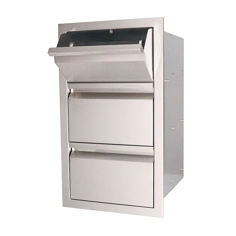 RCS 17-inch Valiant Series Double Access Drawer and Paper Towel Holder VTHC1