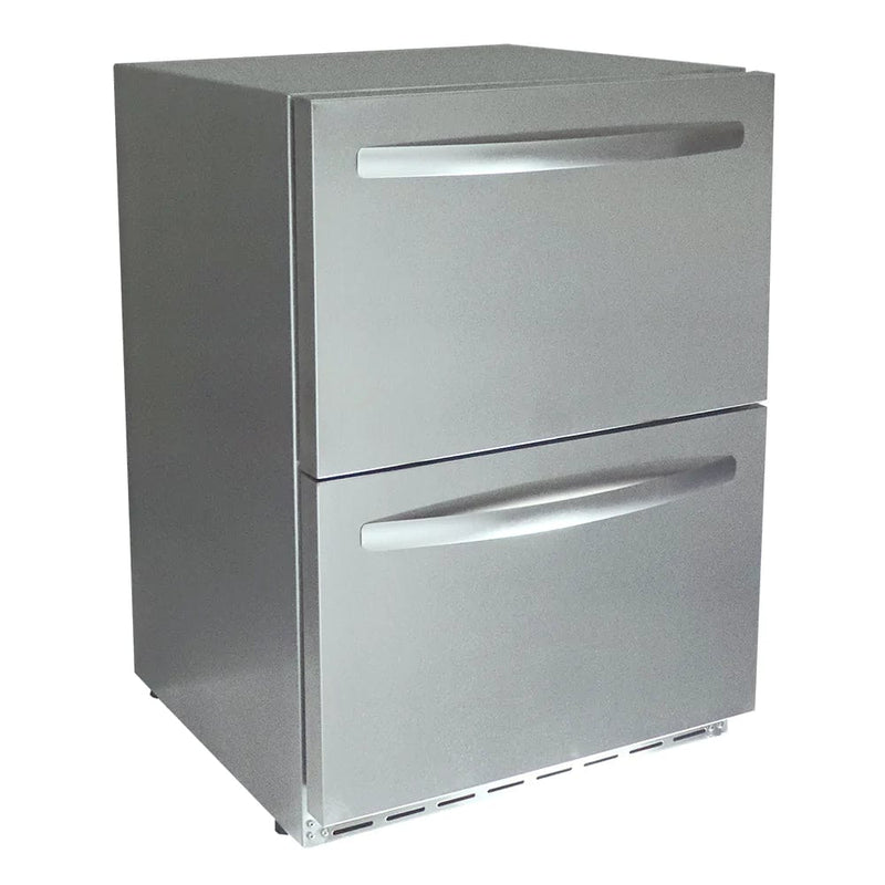 Summerset 24-Inch 5.3 Cu. Ft. Outdoor Rated Deluxe Refrigerator Drawer