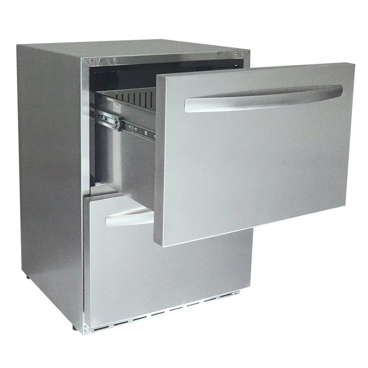 RCS 24-Inch 5.3 Cu. Ft. Outdoor Rated Dual Drawer Refrigerator REFR4
