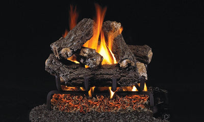 Real Fyre 16-inch Rustic Oak Designer Vented Gas Log Set - HRD-16