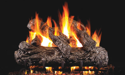 Real Fyre 16-inch Rustic Oak Vented Gas Log Set - HR-16