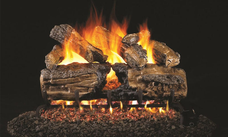 Real Fyre 18/20-inch Burnt Split Oak Vented Gas Log Set - HCHS-18/20