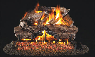 Real Fyre 18/20-inch Charred Cedar Vented Gas Log Set - CHCR-18/20